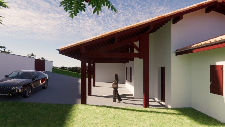 Maison basque à Arcangues, au Pays basque