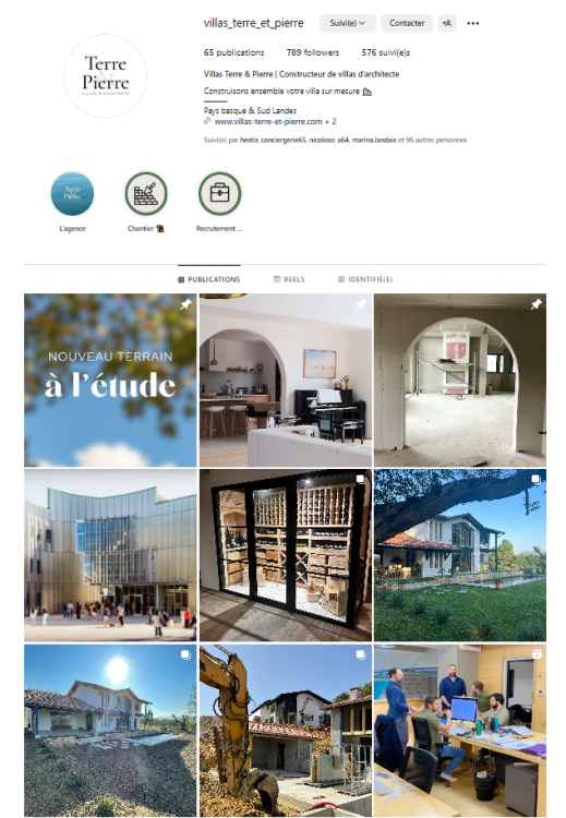 Visuel feed insta Villas Terre & Pierre
