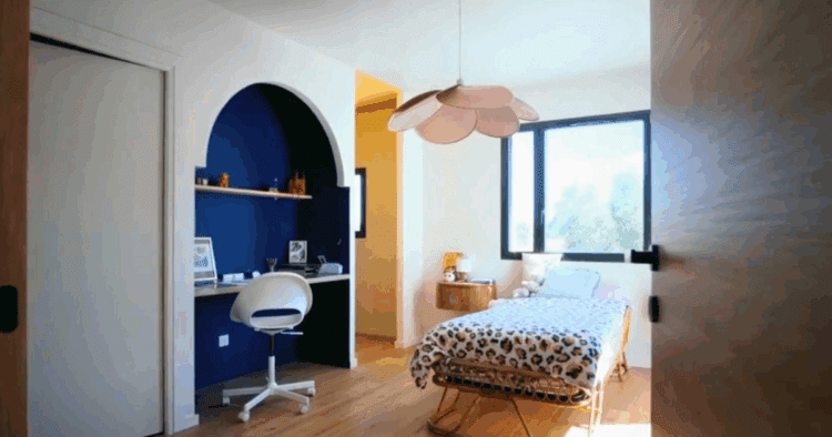 Photographie intérieure, chambre, villa contemporaine d'architecte à Anglet 3