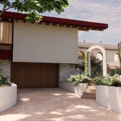 Vue extérieur de la Villa d'architecte à Bidart