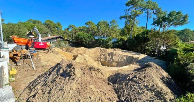 Vue extérieure de la villa d'architecte à Anglet, Quartier Chiberta 1