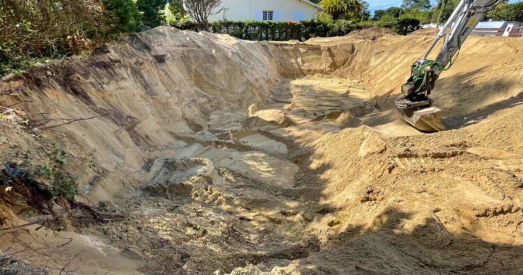 Vue extérieure de la villa d'architecte à Anglet, Quartier Chiberta 2