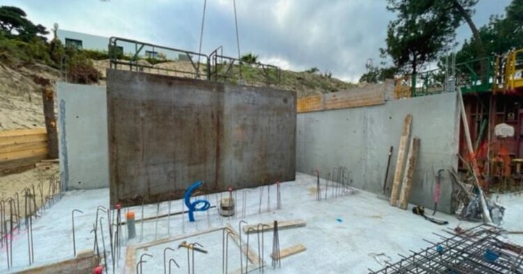 Extérieure de la villa contemporaine à Anglet, quartier Chiberta 2