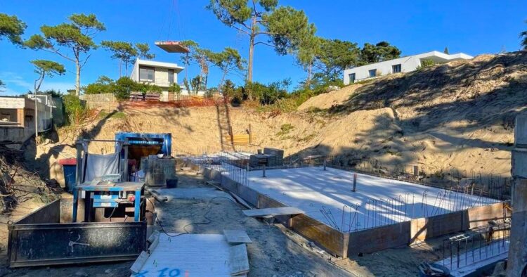 Extérieure de la villa contemporaine à Anglet, quartier Chiberta 7