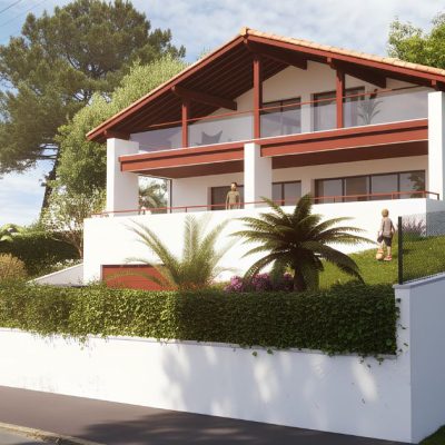 Photo de l'extérieure de la Villa de Biarritz quartier Milady
