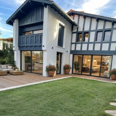 Vue extérieur du chantier de la villa d'Anglet, quartier Chiberta