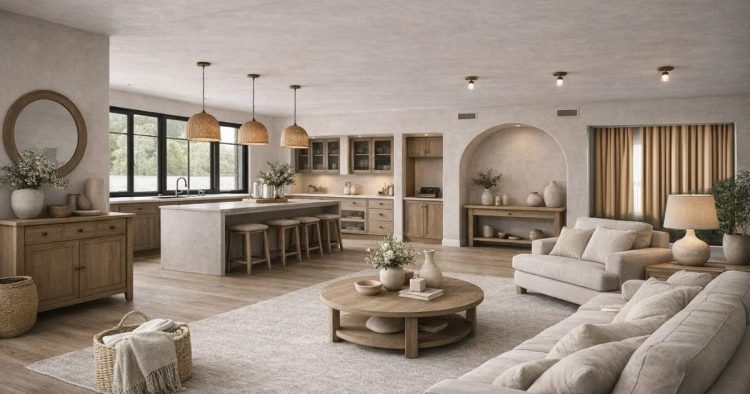 Photo du salon de la villa d'Anglet, quartier Chiberta