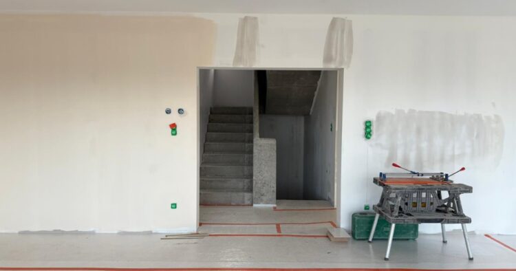 Photographie intérieure chantier Villa Biarritz