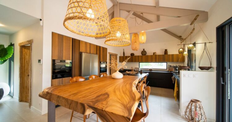 Photographie de la cuisine de la villa à Anglet