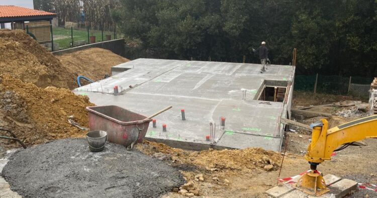 Photographie chantier villa d'architecte Bayonne