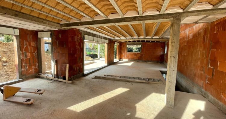 Photographie chantier villa d'architecte Bayonne