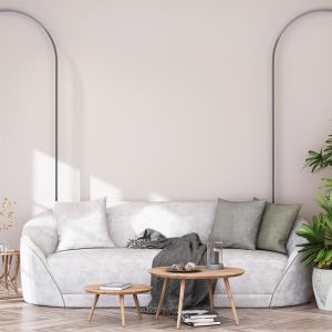 Illustration d’une maison moderne et écologique construite avec des matériaux innovants.