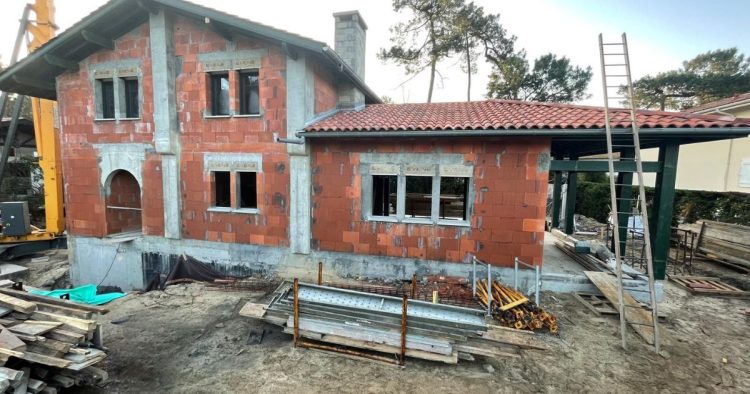 Vue extérieure de la villa d'architecte à Anglet, Quartier Chiberta 11