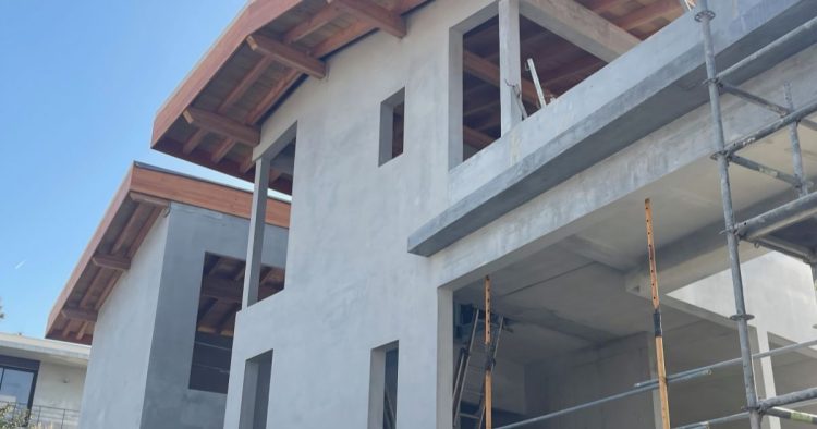 Extérieure de la villa contemporaine à Anglet, quartier Chiberta 9