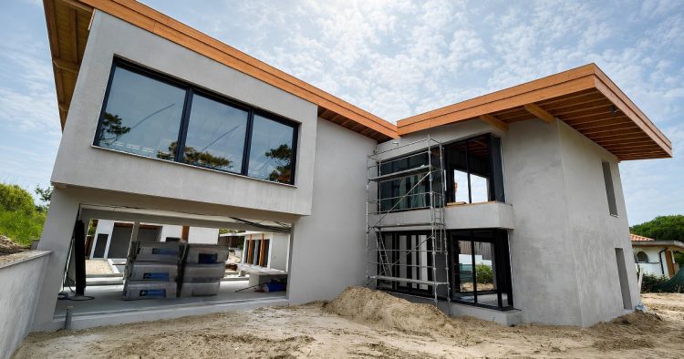 Extérieure de la villa contemporaine à Anglet, quartier Chiberta 20