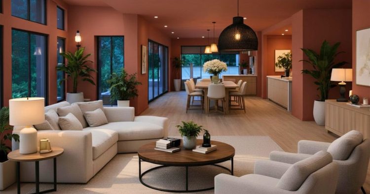 Villa contemporaine, au centre de Bassussarry, cuisine et salle à manger, Pays basque