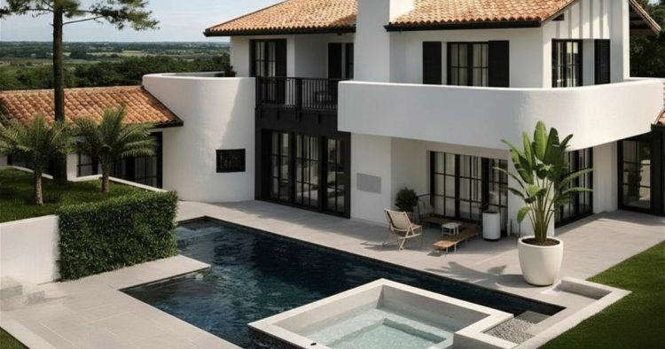 Villa contemporaine, au centre de Bassussarry, Pays basque