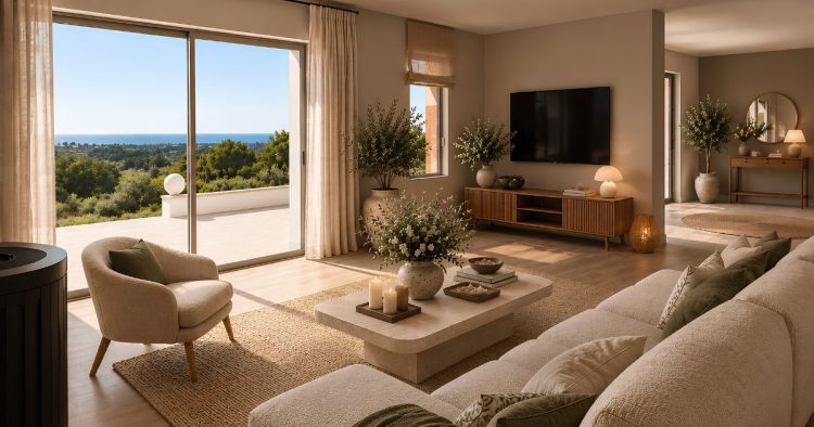 Vue intérieure. salon. Villa de prestige à Chantaco – Charme basque revisité 4