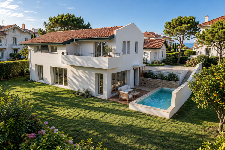 Villa moderne, Biarritz - Quartier de l'hippodrome des fleurs 2